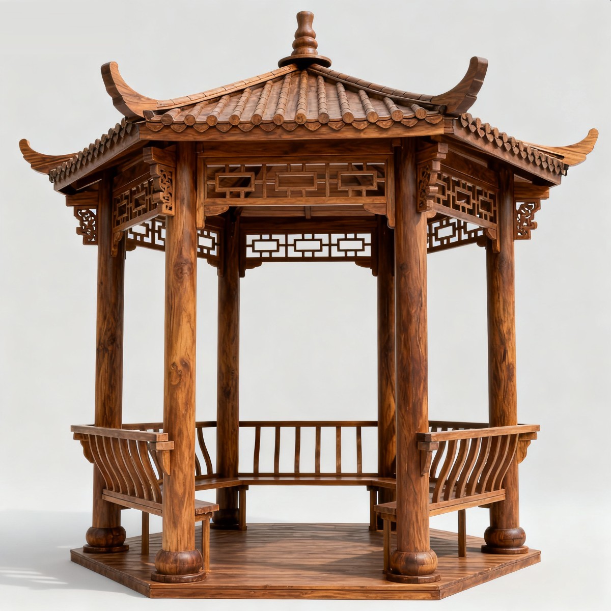 澳门半岛中式风格防腐木凉亭,实木凉亭,木亭