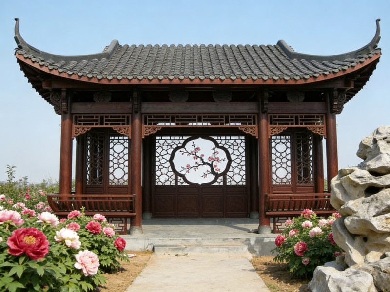 澳门半岛防腐木方亭